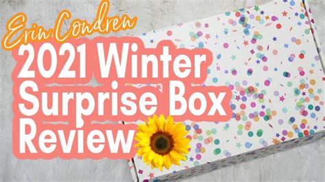 Erin Condren Winter Surprise Box Unboxing And Review Youtube