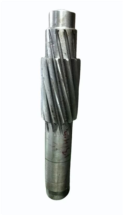 Polished Solid Mm Mild Steel Pinion Shaft For Automobile At Rs