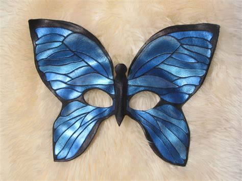 Custom Leather Butterfly Mask By Bezi Artful Designs