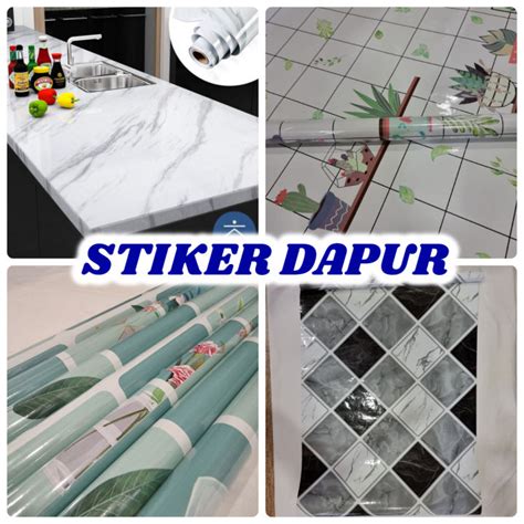 TERMURAH Wallpaper Sticker Dapur Dan Kamar Mandi Anti Minyak Tahan