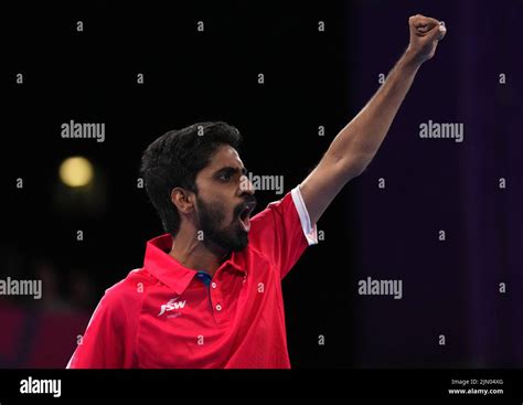 India S Sathiyan Gnanasekaran Celebrates In The Men S Singles Bronze