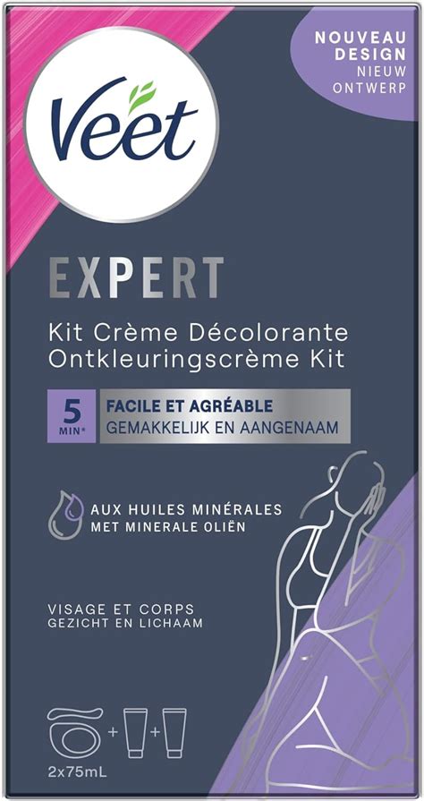 Veet Crème Décolorante Visage Et Corps 2 Flacons De 75 Ml Amazon