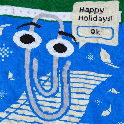 Microsoft Released A Christmas Ugly Sweater With A Talking Scrappy From Microsoft Office