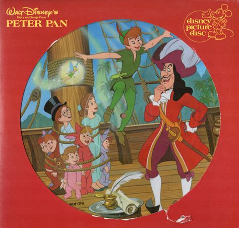 Story And Songs From Peter Pan By Laurie Main 1982 LP Disneyland