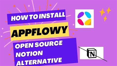 How To Install Notion Open Source Alternative Appflowy YouTube