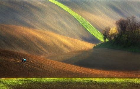 South Moravian Landscape Near Kyjov Czech Republic