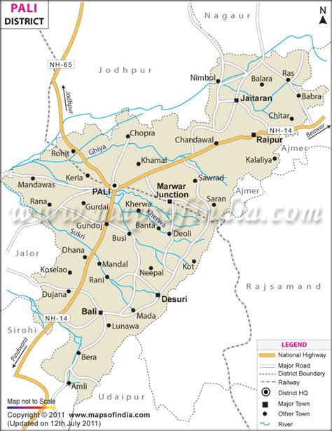 Pali District Map