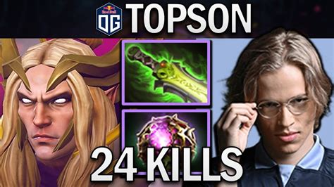 Og Topson Invoker With Kills Ethereal Blade Dota Gameplay