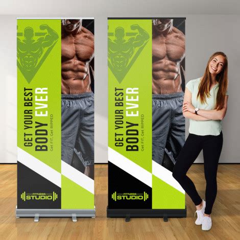 Premium Pull Up Banner Finsbury Green