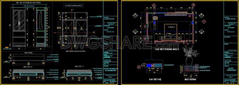 41. Download CAD drawings for interior design of bedroom