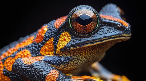 Colorful frog close-up showcasing vibrant patterns and textures in