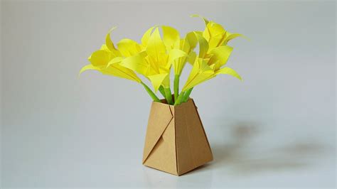 Origami Vase Simple And Easy Z Lal Ayt Re Scheele Youtube