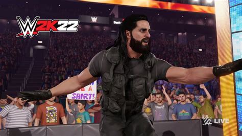 WWE 2K22 Seth Rollins ENTRANCE Shield Attire PS5 YouTube