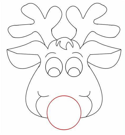 Printable Reindeer Template