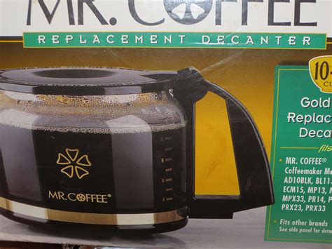 Mr Coffee Replacement Carafe Chart