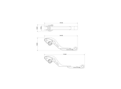 Barracuda Brems und Kupplungshebelsatz für Yamaha MT07 Tenere 700