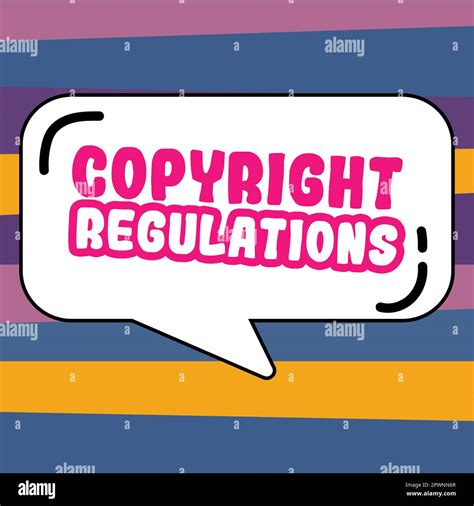 Text Showing Inspiration Copyright Regulations Business Concept Body