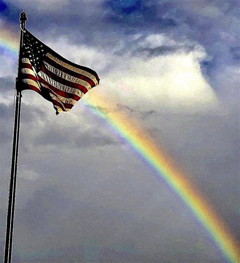 Patriotic Rainbow Photograph By Tom Strutz Fine Art America