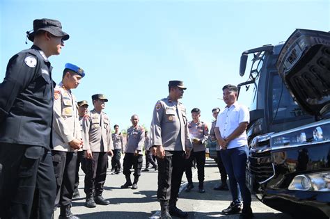 Jelang Pilkada Serentak Wakapolda Papua Barat Cek Kendaraan Dinas