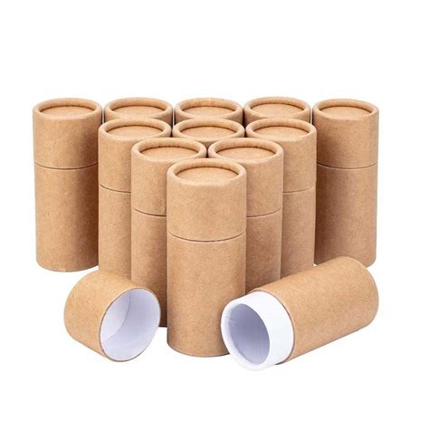 Cylinder Cardboard Powder Container Tea Coffee Bean Oats Kraft Paper