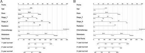 Predictive Nomograms For Predicting And Year Os And Lcss Rate