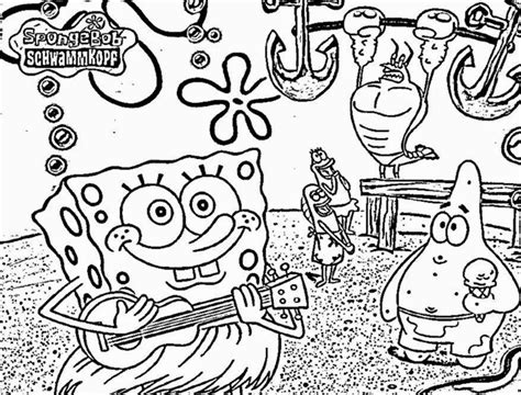 Spongebob Characters Coloring Pages - Coloring Home