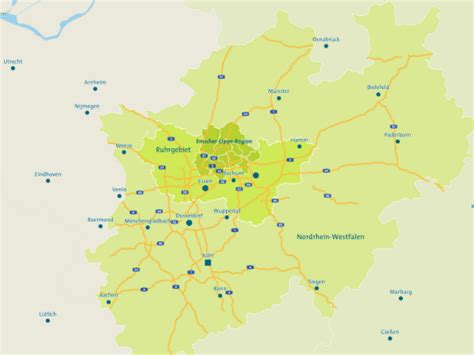 Lage Grenzen Des Kreises Recklinghausen Und Der Emscher Lippe Region