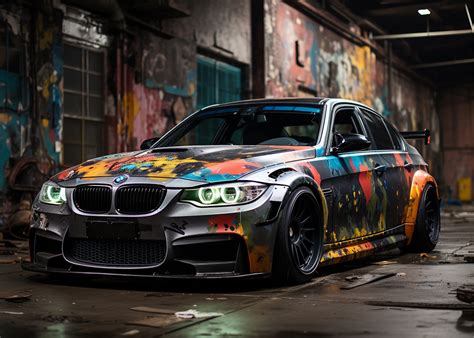 Bmw M3 Graffiti Style Posters And Prints By Moritz Uebe Printler