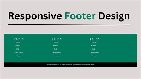 Responsive Footer Design Using Html Css And Bootstrap 5 Footer Design