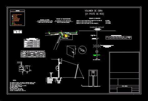 Subestacion Particular En AutoCAD Librería CAD