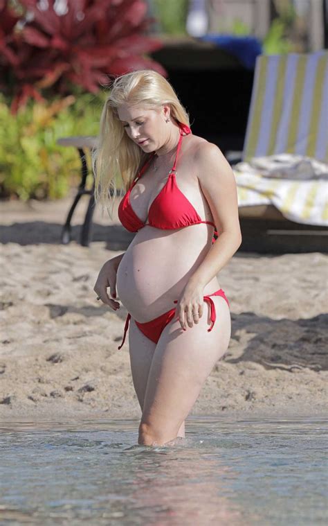 Heidi Montag In A Red Bikini On The Beach In Hawaii 08 19 2022 5