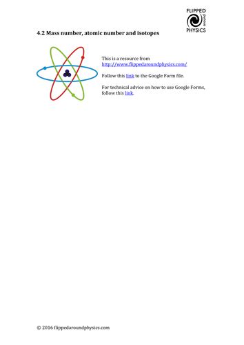 Mass number, atomic number and isotopes | Teaching Resources