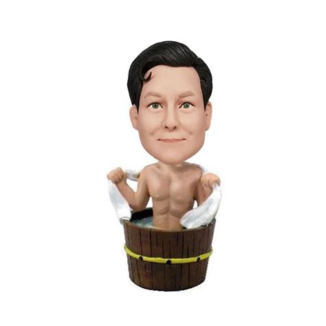 Man Taking Hot Tub Custom Bobblehead Mydedor Bobblehead And Custom Ts Shop