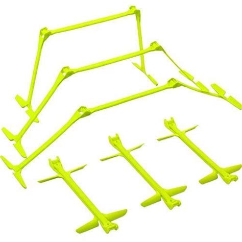 Fdit 5-Pack of Flexibility Hurdles with Adjustable Height Extenders Set ...