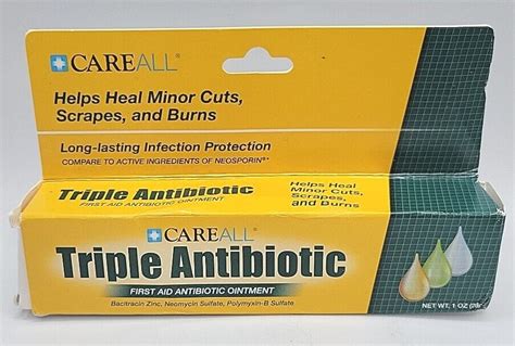 Careall First Aid Triple Antibiotic Ointment 1 Oz Tube Factory