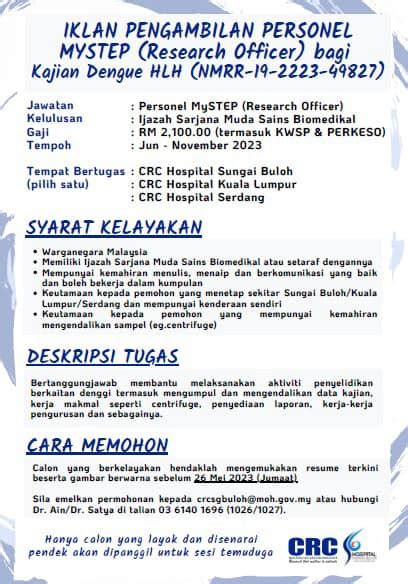 Iklan Jawatan Kementerian Kesihatan Malaysia Kkm Jobs Hub