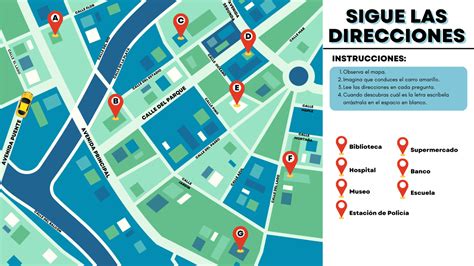 Mapa Direcciones Espanol