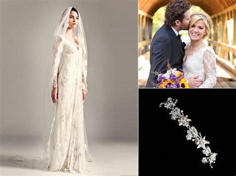 PHOTO: Kelly Clarkson Wedding Gown, Wedding Dress, Wedding Hairpiece