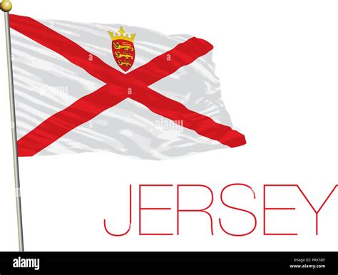 Jersey channel island flag Stock Vector Images - Alamy