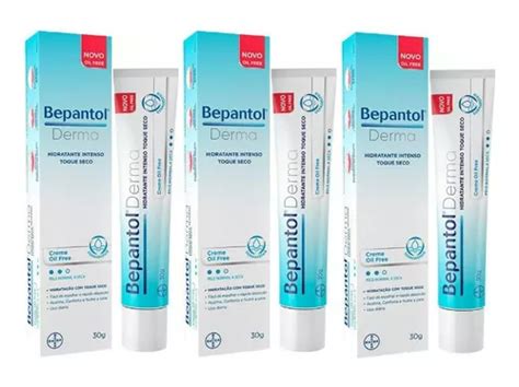 Kit 3x Bepantol Derma Toque Seco Creme Hidratante Intens 30g Frete grátis