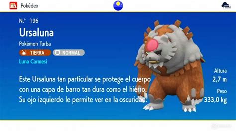 Dónde y cómo conseguir a Ursaluna Luna Carmesí en el DLC de Pokémon