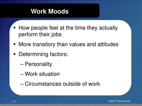 PPT 3 Values Attitudes Moods And Emotions PowerPoint Presentation