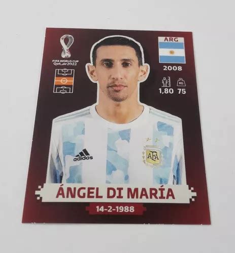 Figurita Mundial Qatar 2022 Angel Di Maria Importada Arg 11 En Venta En