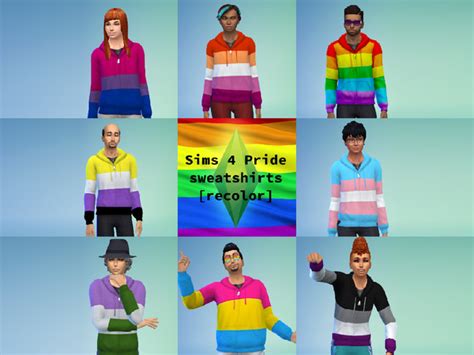 The Sims Resource Pride Shirts Recolors