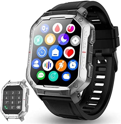 Smartwatch Herren Mit Telefonfunktion 1 83 Zoll HD Voll Touchscreen