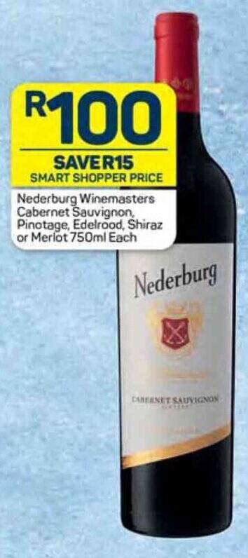 Nederburg Winemasters Cabernet Sauvignon Pinotage Edelrood Shiraz Or