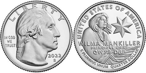 ¼ Dollar Washington Quarter Wilma Mankiller États Unis Numista