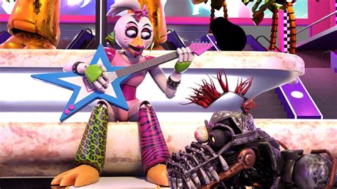 Glamrock Chica Plays Her Guitar Fnaf Sb Ruin Blender Youtube