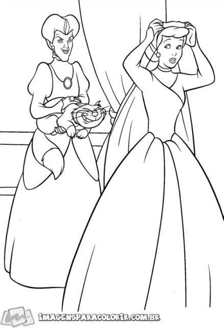 Lady Tremaine Imagens Para Colorir