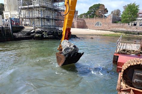 Jenkins Marine Constructing Pontoon At Historic Dorset Site Ground